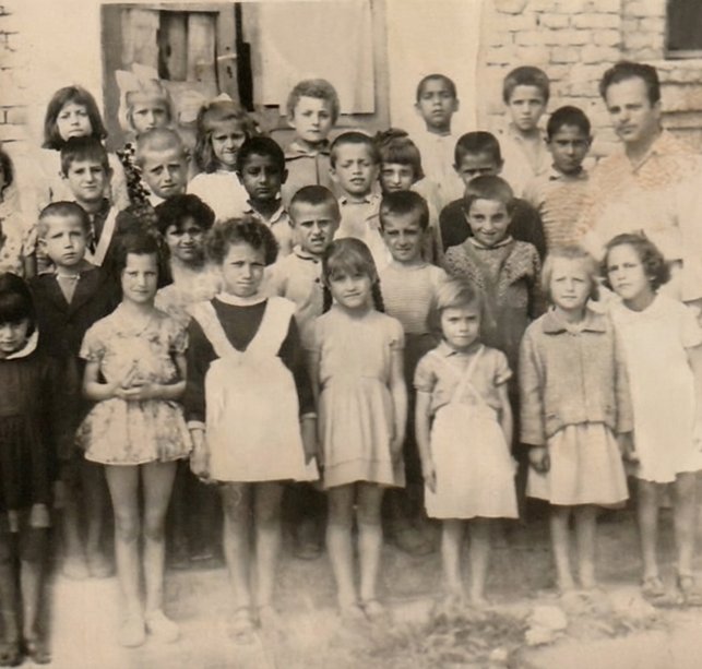 My grandfather teaching first grade